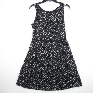 Gap Heart Sleeveless Dress Women's Size 6 Pleated Accordion Chiffon